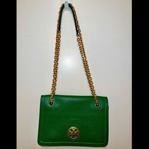 Gorgeous Green Tory Burch Crossbody Purse
